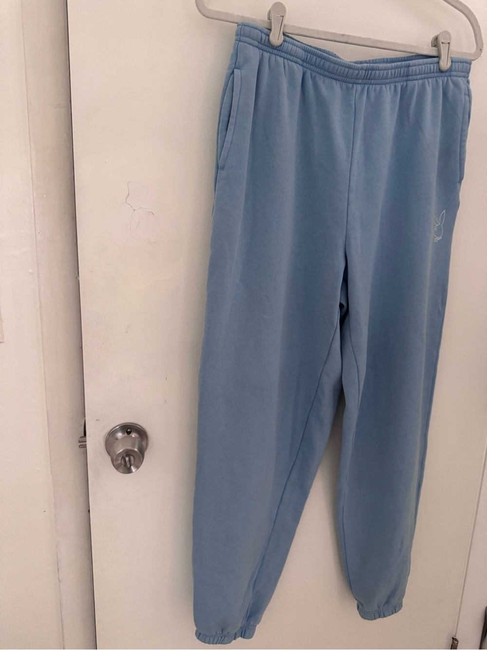 PLAYBOY Light Blue Drawstring Joggers - Picture 5 of 10